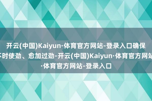 开云(中国)Kaiyun·体育官方网站-登录入口确保财政政策不时使劲、愈加过劲-开云(中国)Kaiyun·体育官方网站-登录入口