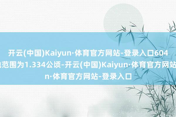 开云(中国)Kaiyun·体育官方网站-登录入口6044地块用地范围为1.334公顷-开云(中国)Kaiyun·体育官方网站-登录入口